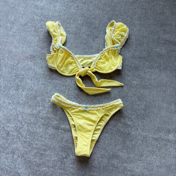 NWOT Bydee Limon Yellow Bikini - Picture 1 of 3